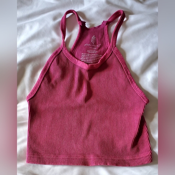 Green Ribbed Tank Top - Picture 2 of 5